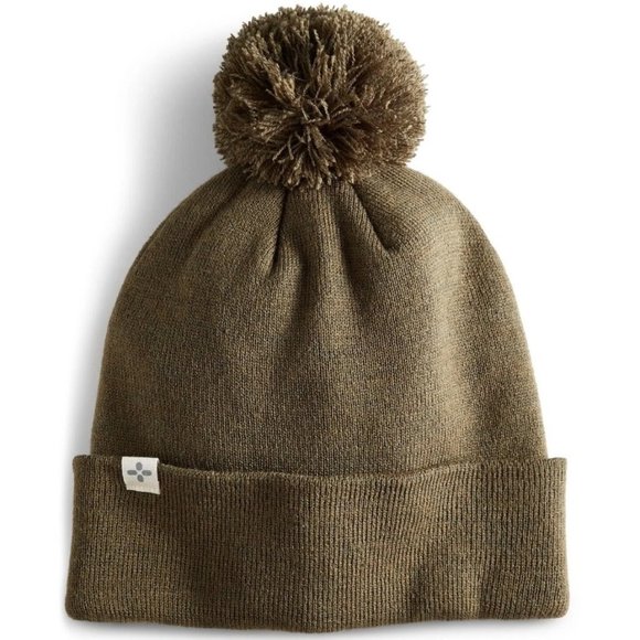 Sun + Stone Other - Sun + Stone Men's Solid Pom Beanie Olive OS New without Tags